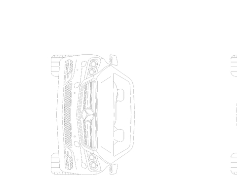  奔驰汽车CAD平面图 