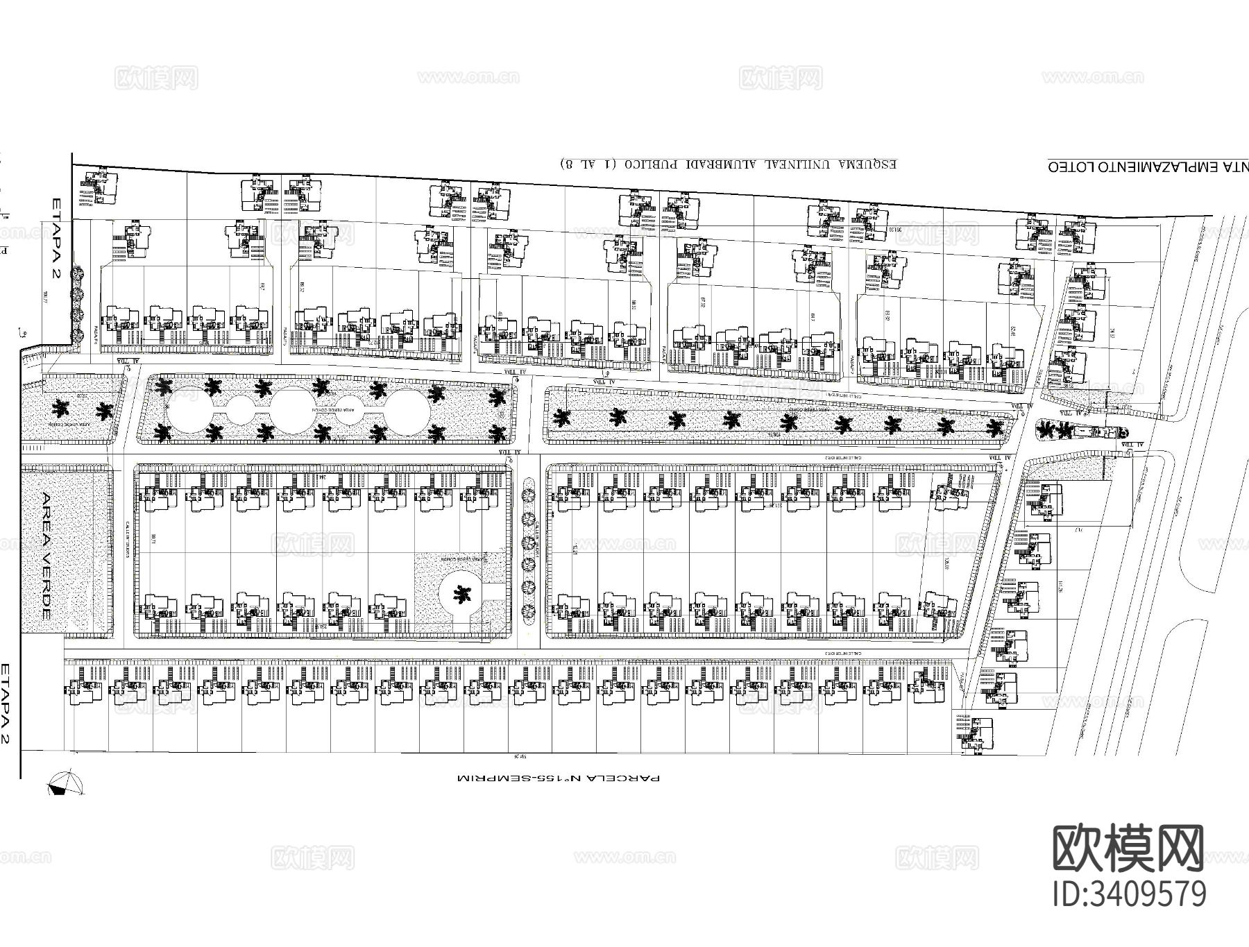 网络城市设施CAD平面图下载（渲染图4）