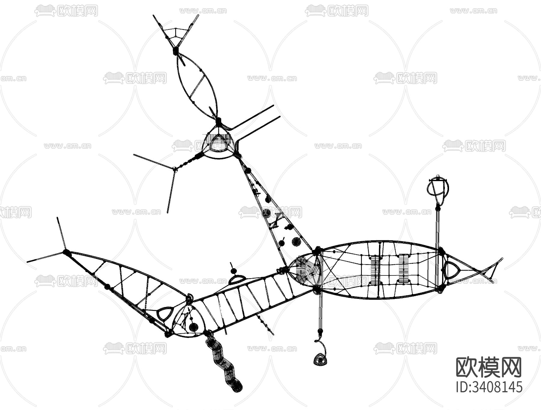 儿童游戏平台cad大样图下载