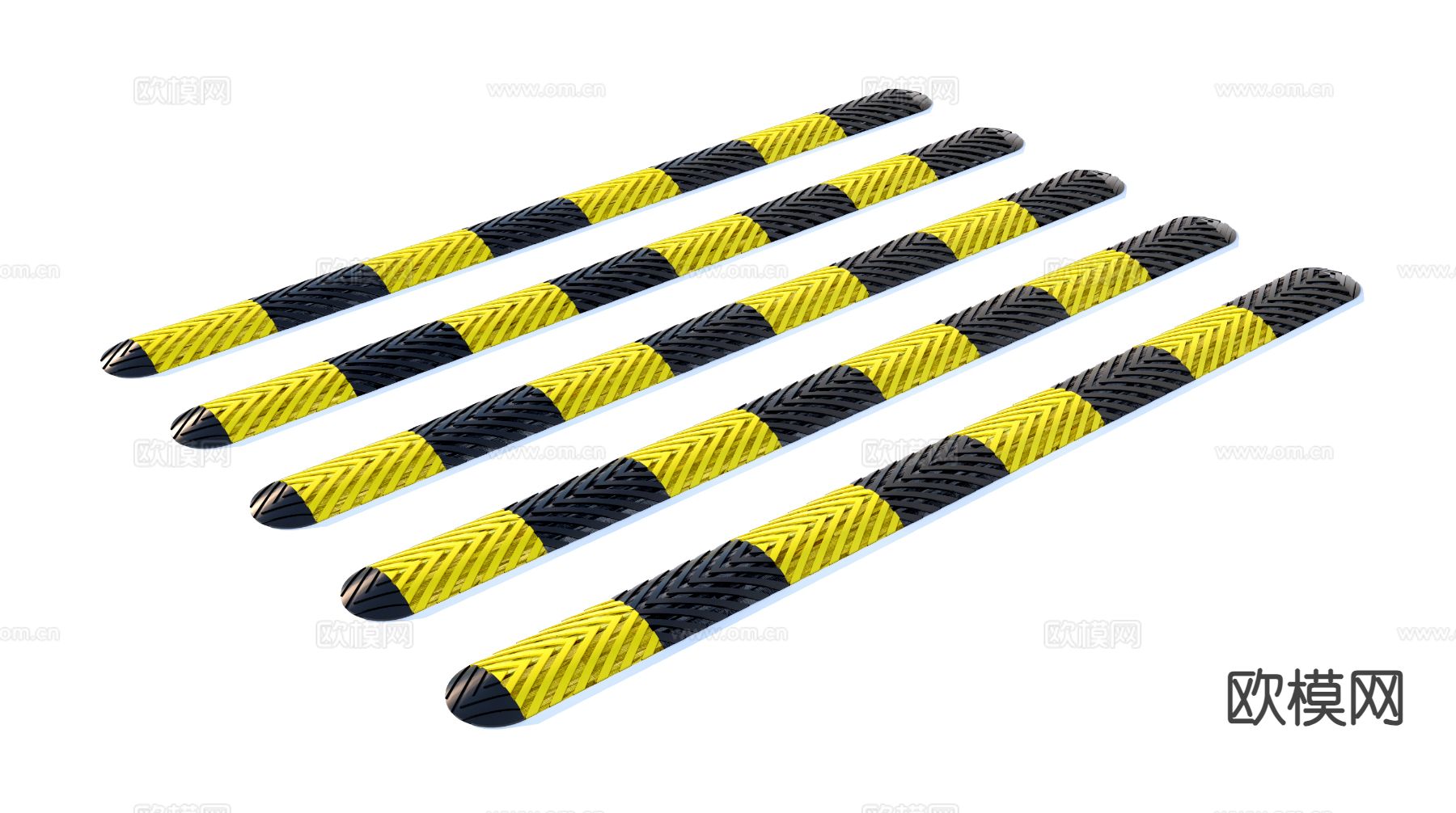 高速减速带3d模型下载