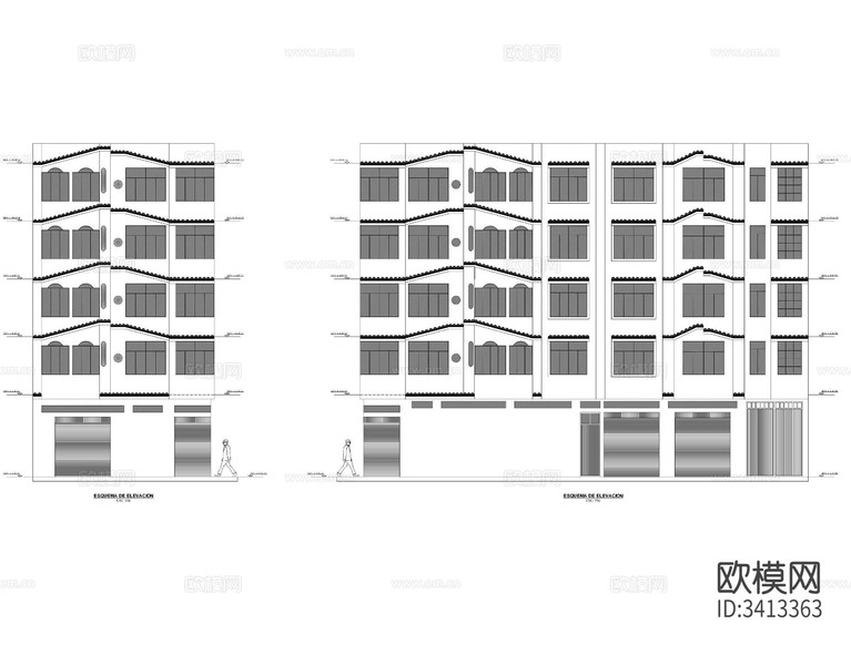電氣建筑 CAD施工圖下載(渲染圖1)