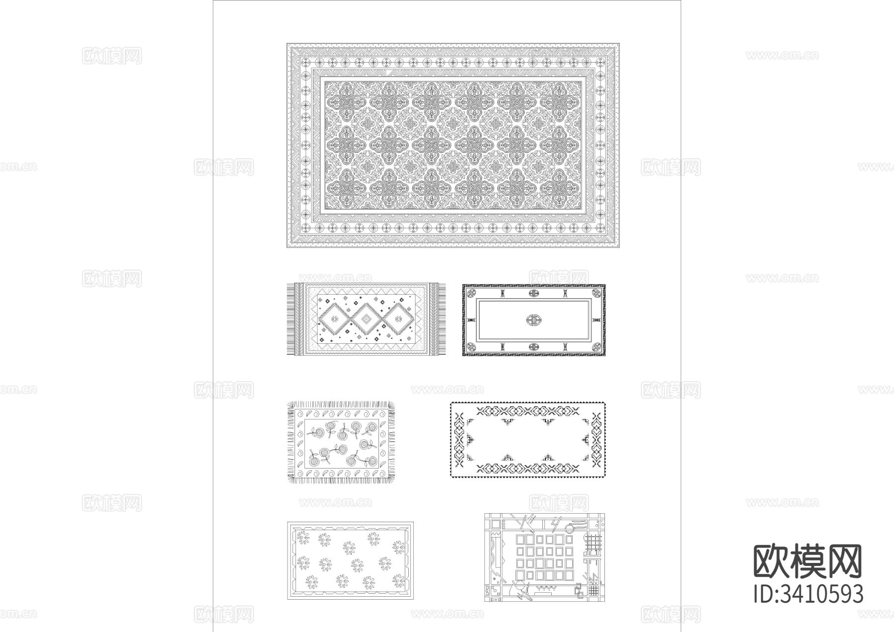 2024全套室内CAD图库下载（渲染图6）