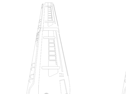  快速列车图纸CAD施工图 