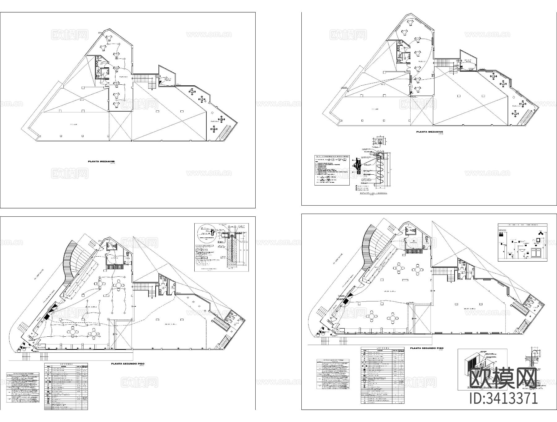 建筑电力CAD施工图下载（渲染图1）