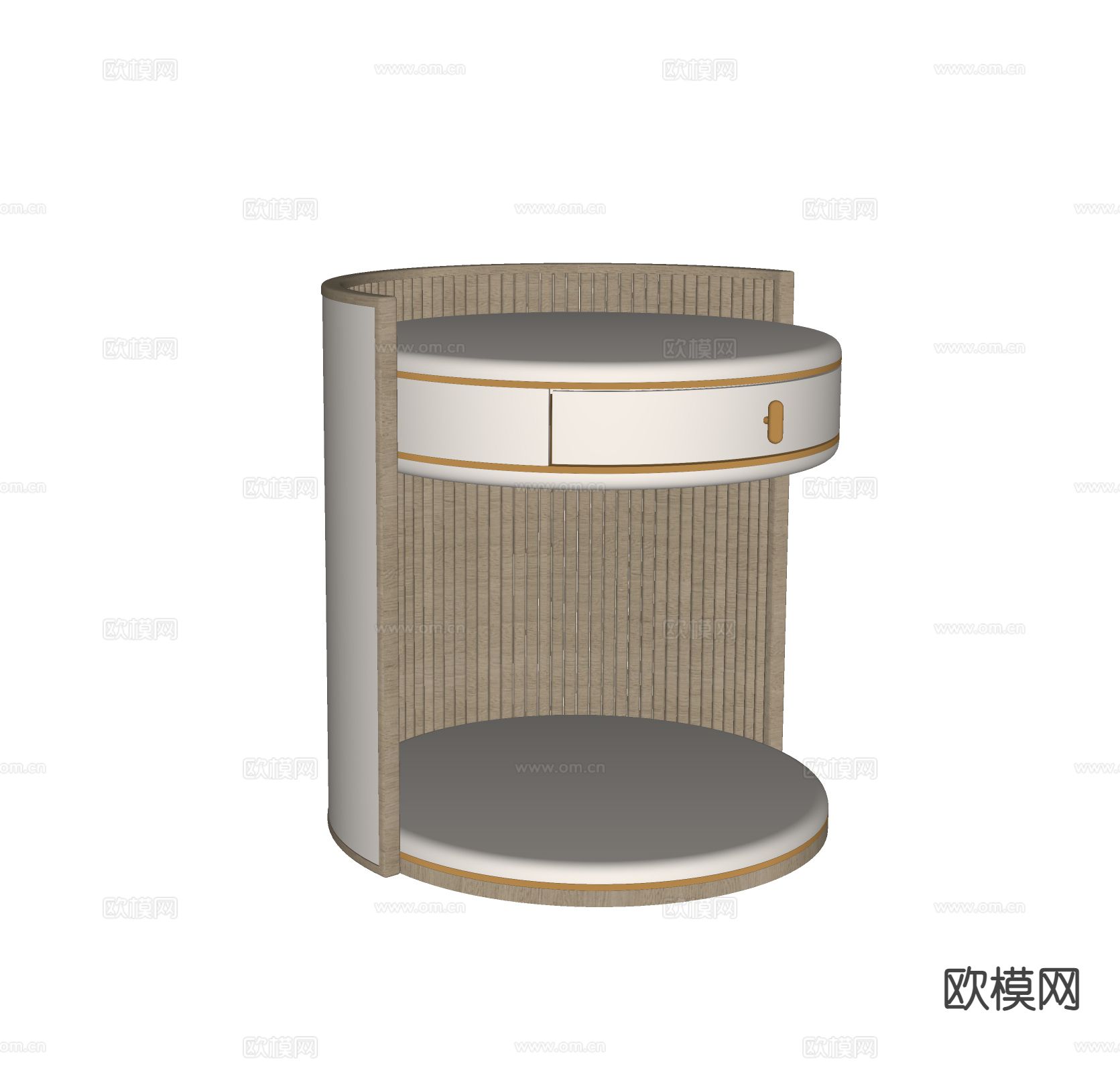 Poliform 床头柜su模型下载（渲染图1）