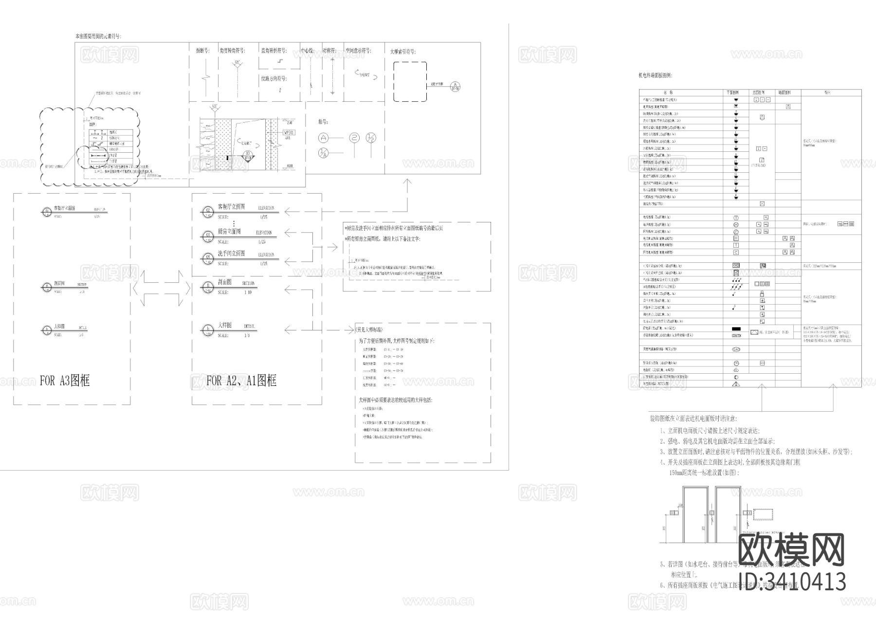 一线设计公司制图规范模版下载（渲染图2）