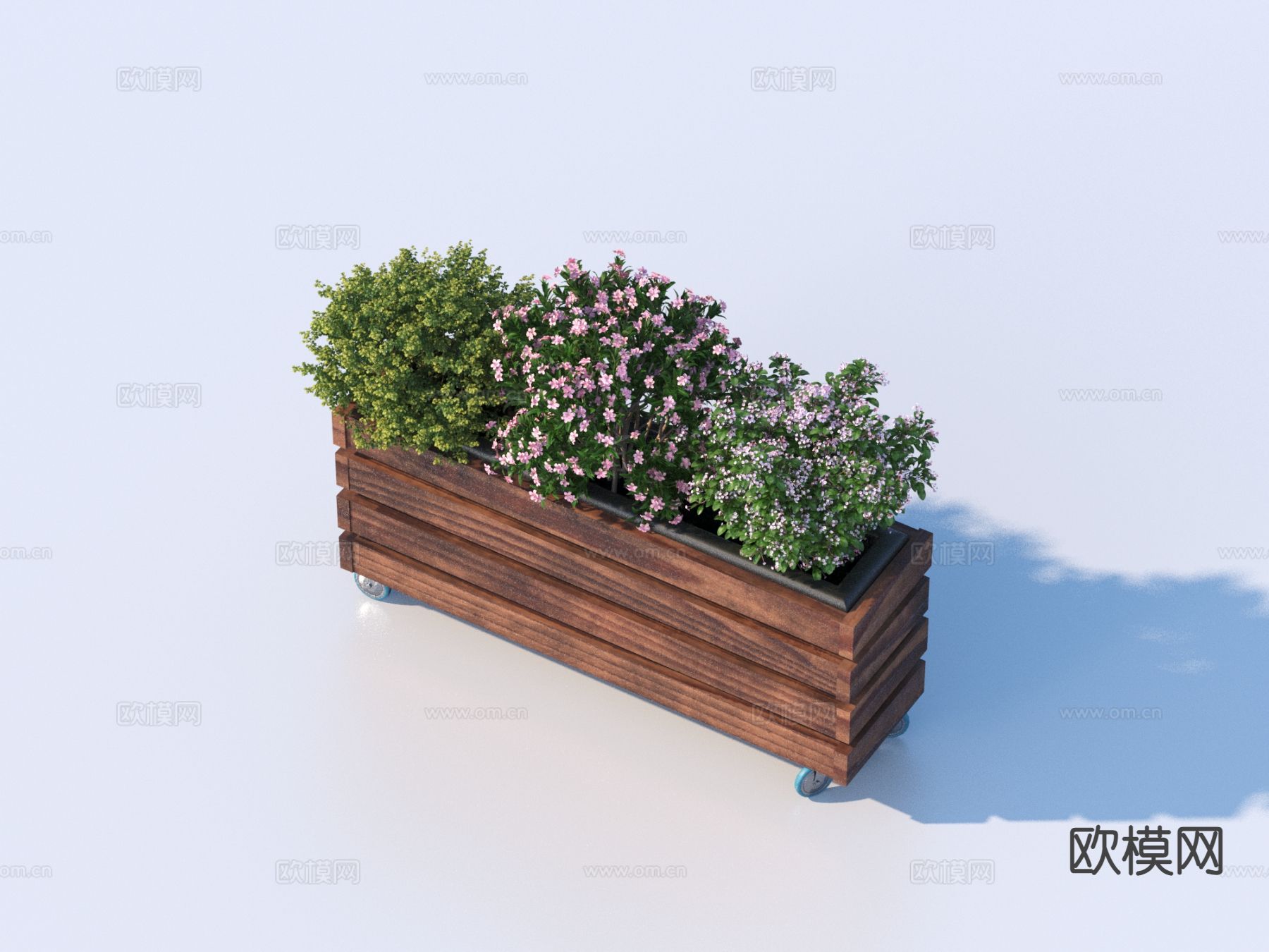 户外花箱 花槽 花钵3d模型下载