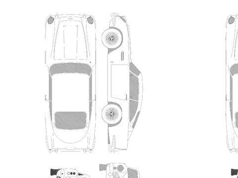  阿斯顿·马丁CAD平面图 