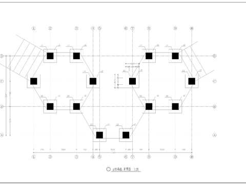  道路平台cad大样图 