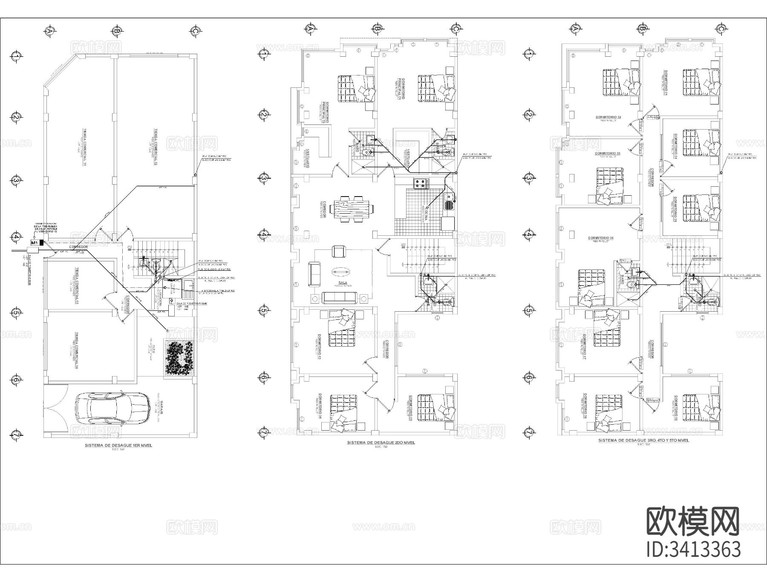 電氣建筑 CAD施工圖下載(渲染圖3)