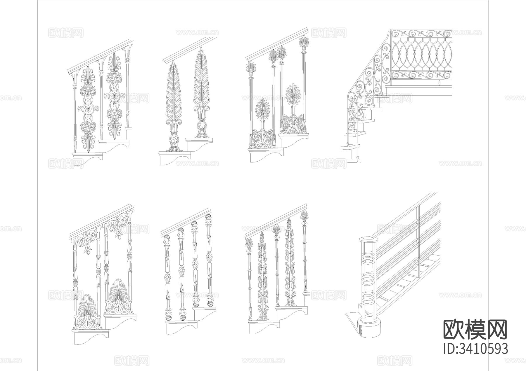 2024全套室内CAD图库下载（渲染图8）