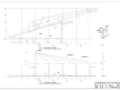  入口柱廊cad大样图 