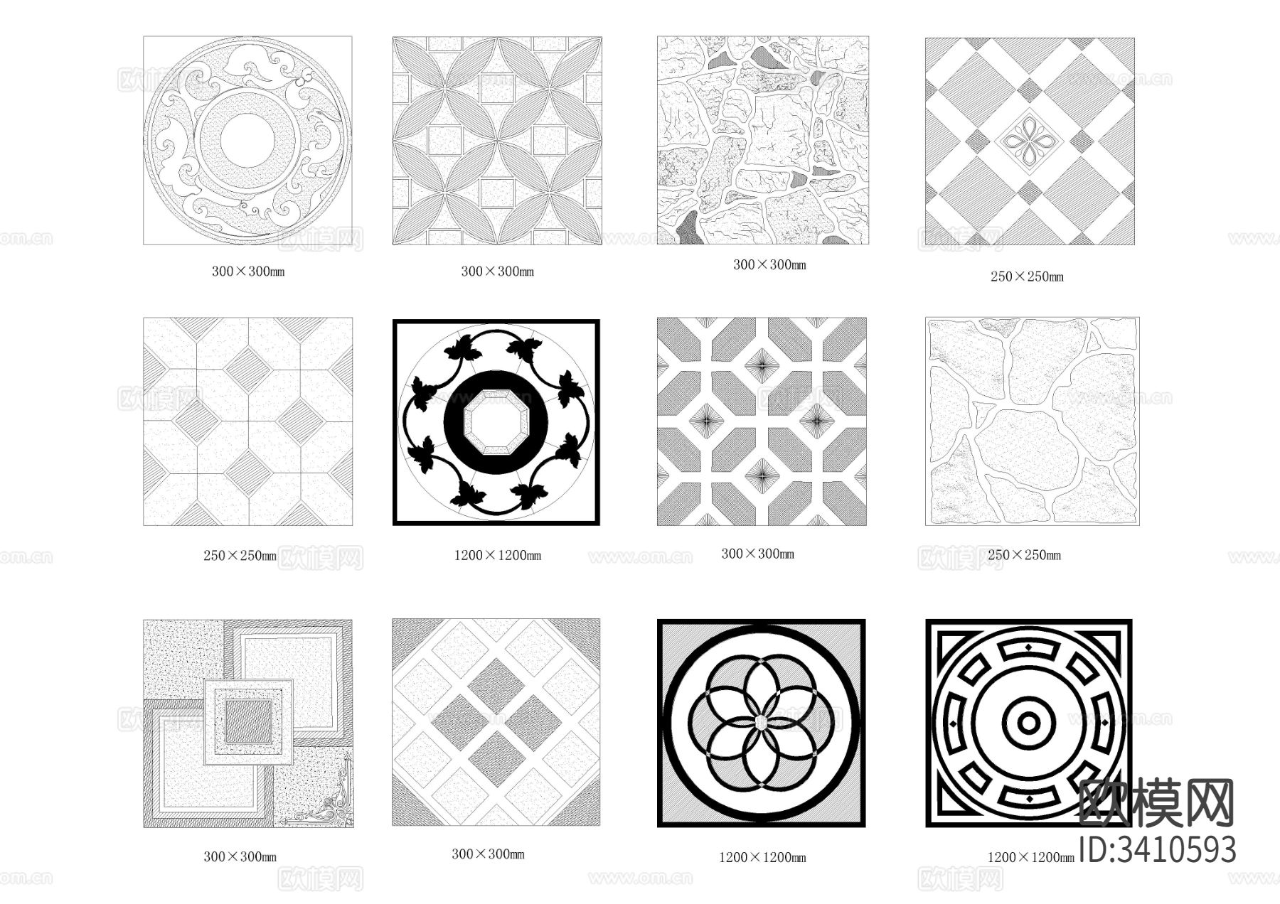 2024全套室内CAD图库下载（渲染图1）