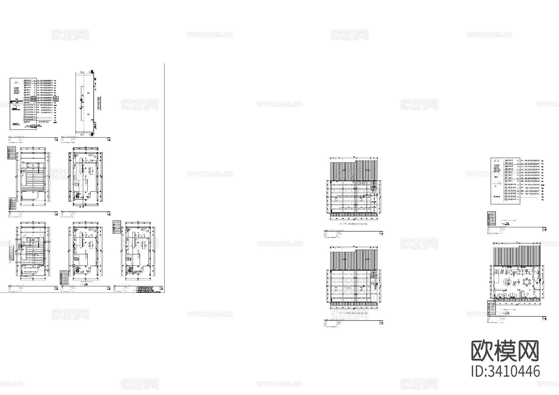 中式茶室电气CAD施工图下载（渲染图5）