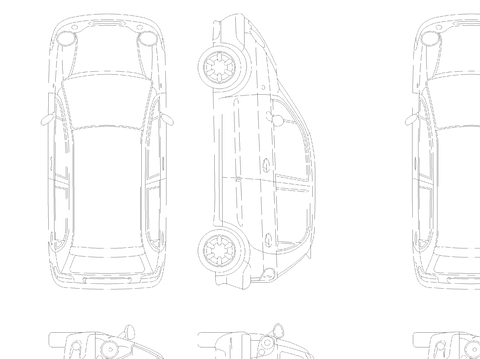  大宇汽車MatizAutocad圖紙CAD施工圖 