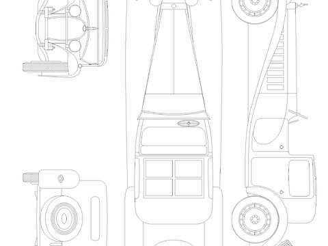  布加迪皇家车图纸CAD施工图 