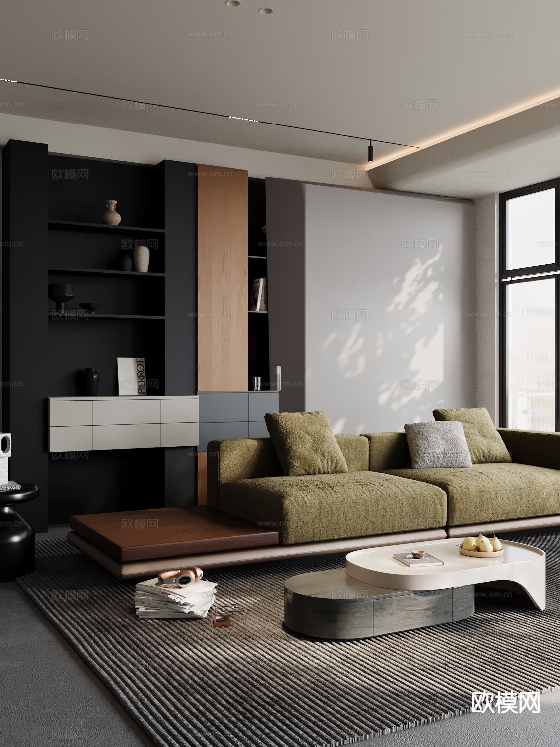 意式软体沙发 双人沙发3d模型下载