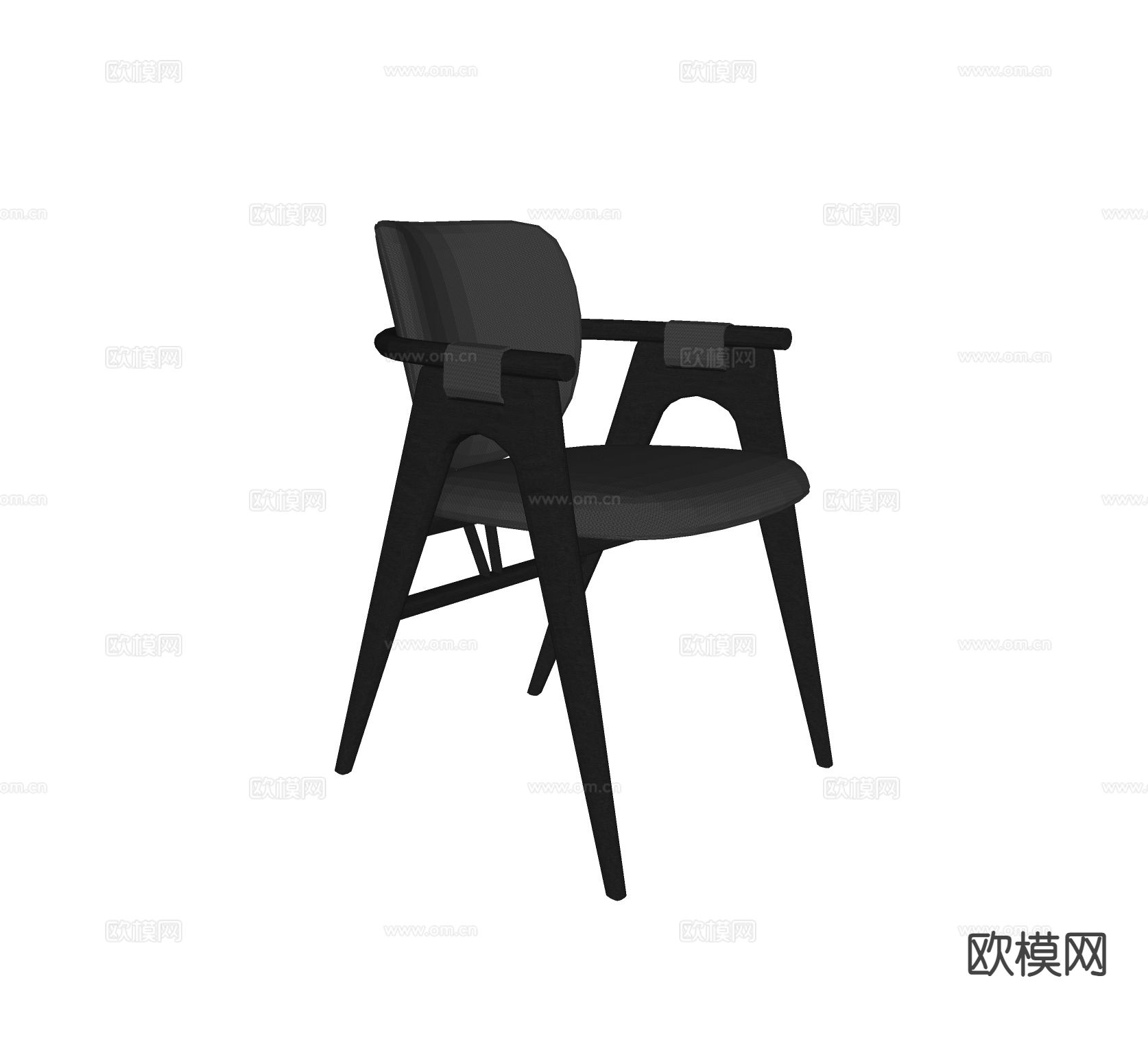 Poliform 单椅 餐椅su模型下载（渲染图1）