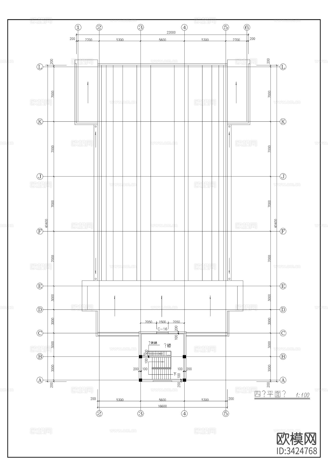 基督教会全套建筑图cad施工图下载（渲染图7）