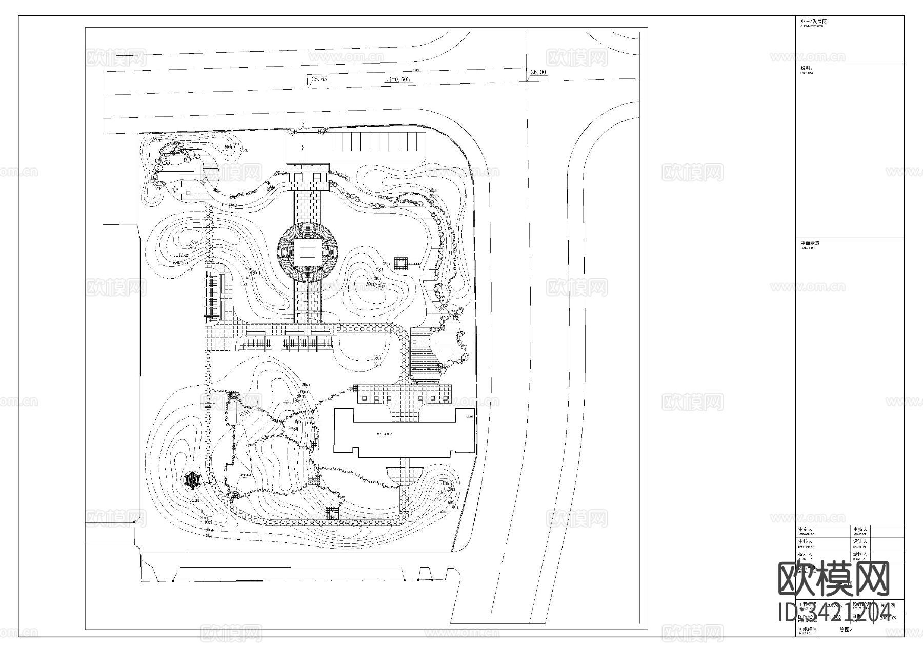公园CAD施工图下载（渲染图3）