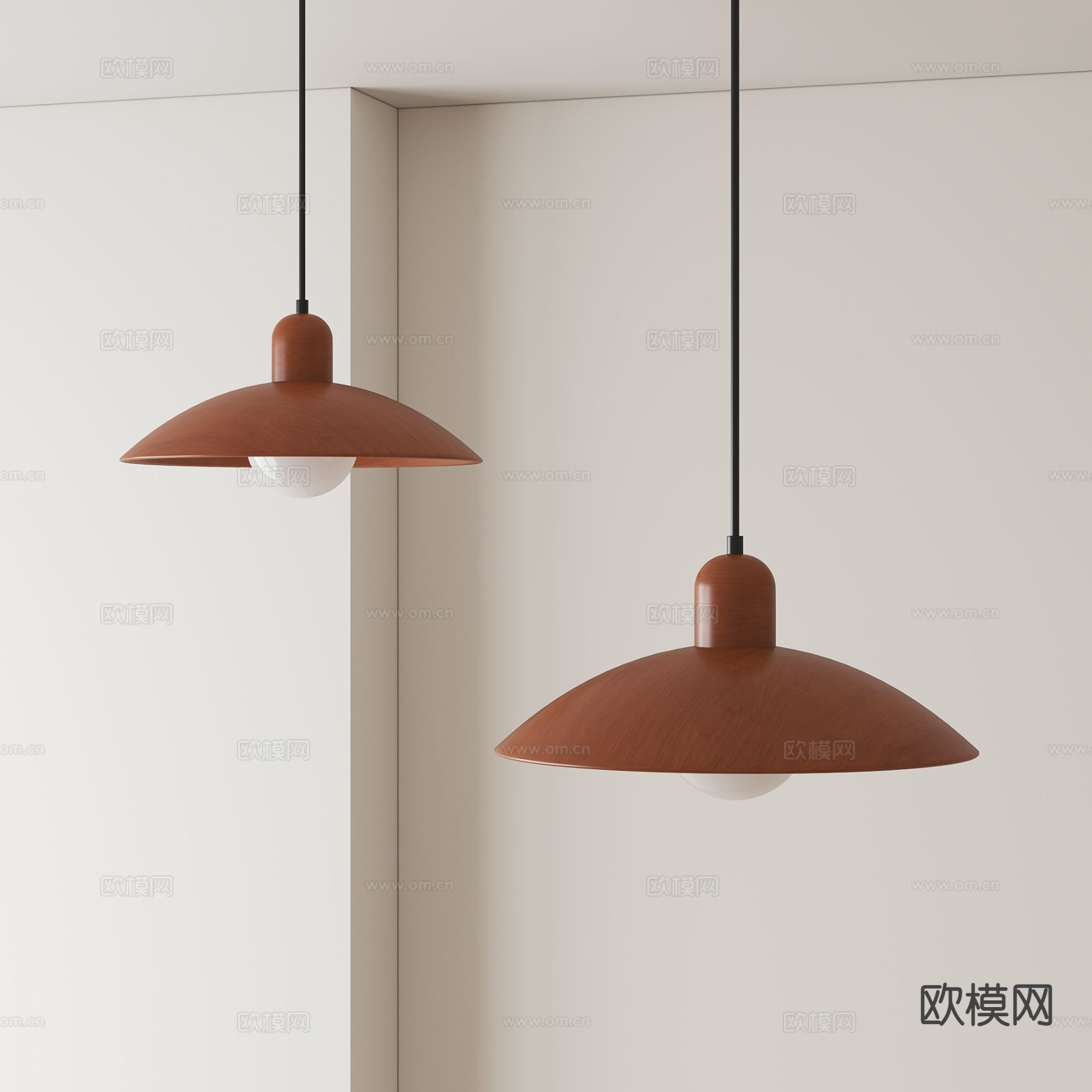 中古风吊灯3d模型下载