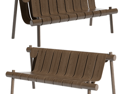  现代户外椅su模型 