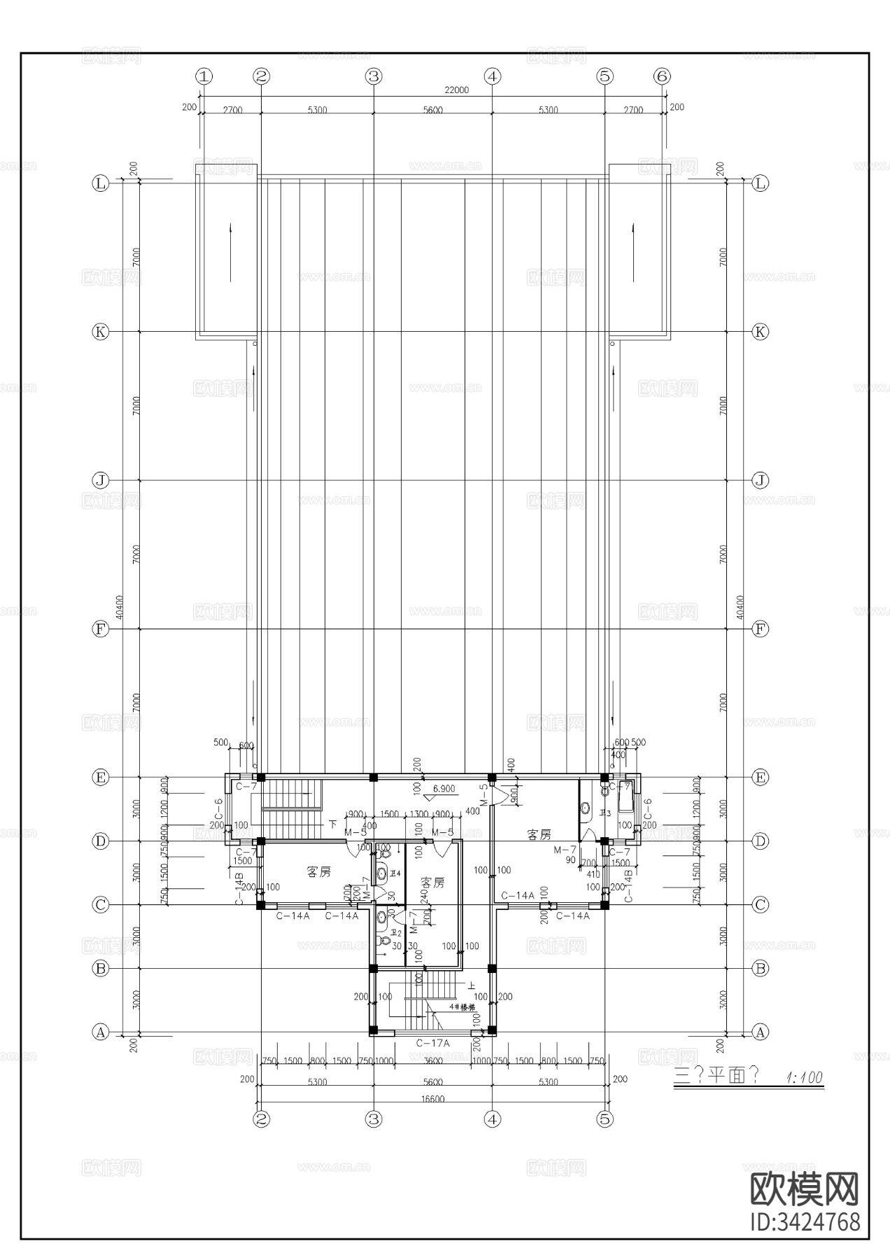 基督教会全套建筑图cad施工图下载（渲染图2）