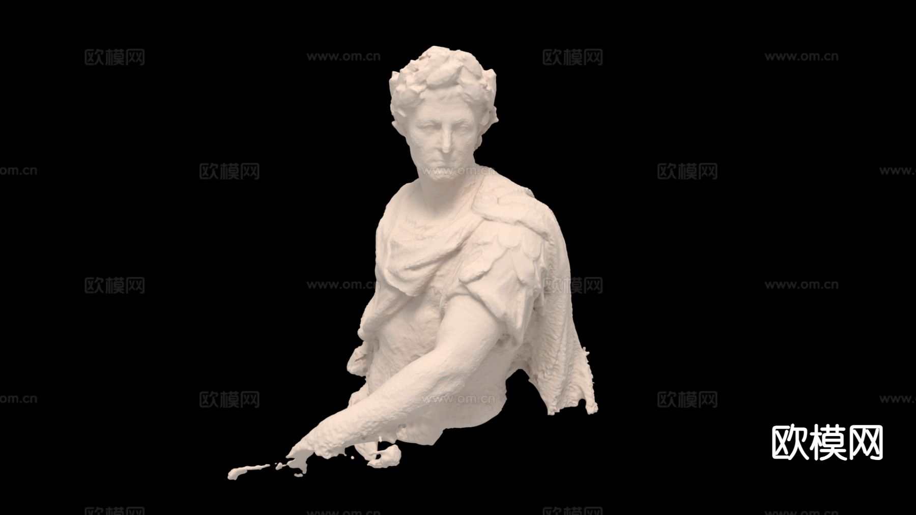 欧式人物雕塑3d模型下载