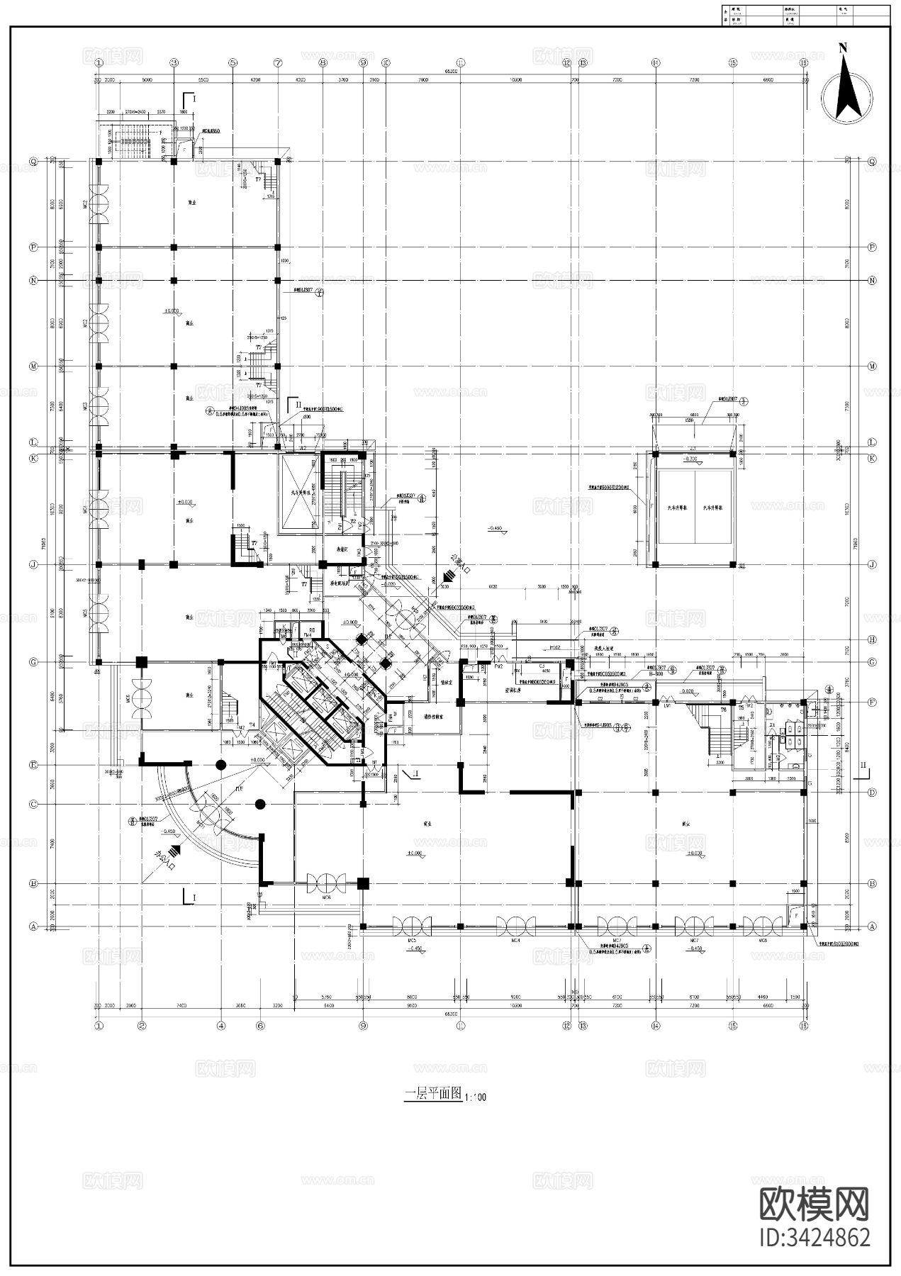国际厦CAD施工图下载（渲染图6）
