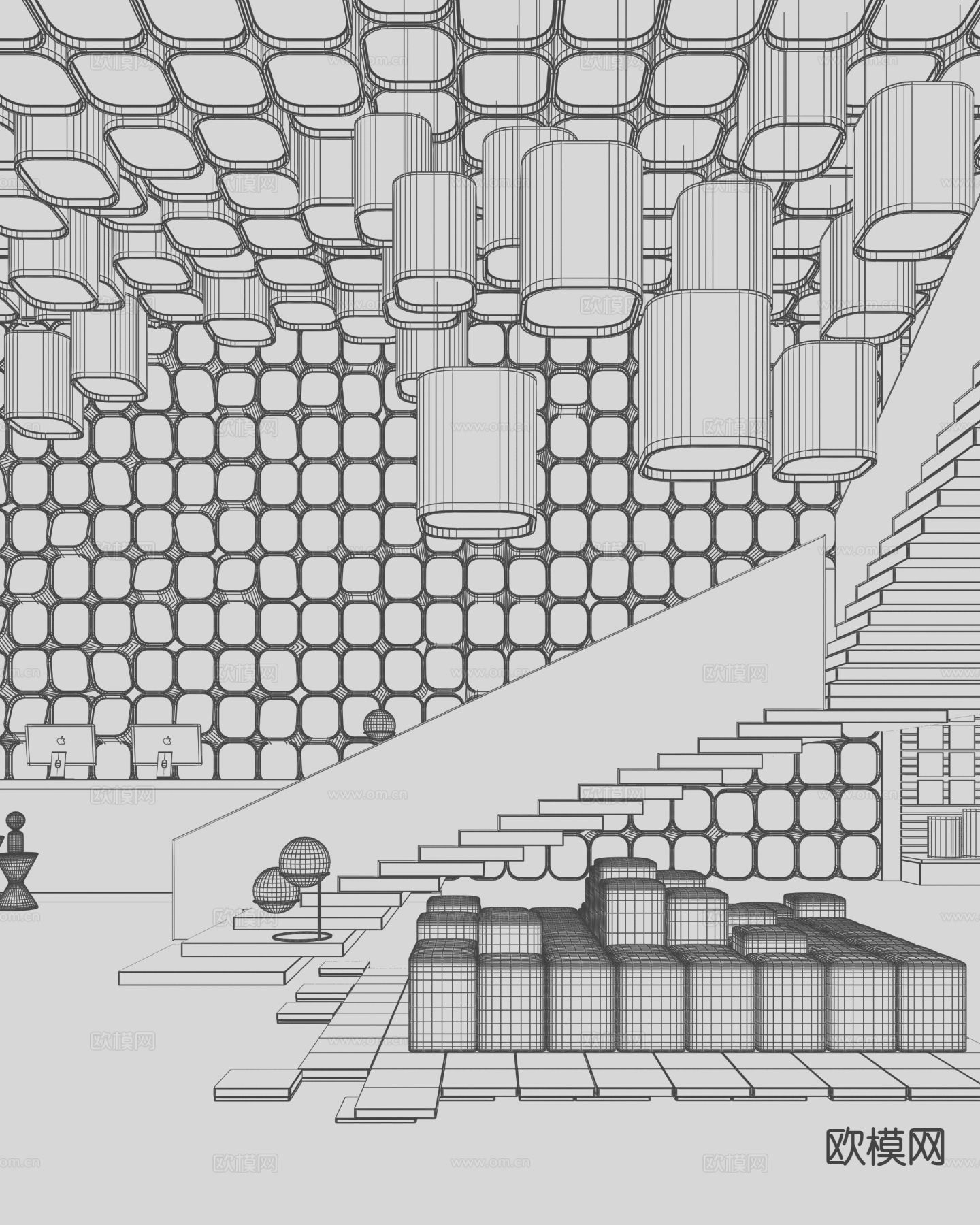 沙特阿拉伯JAZEERA 展厅3d模型下载（渲染图2）