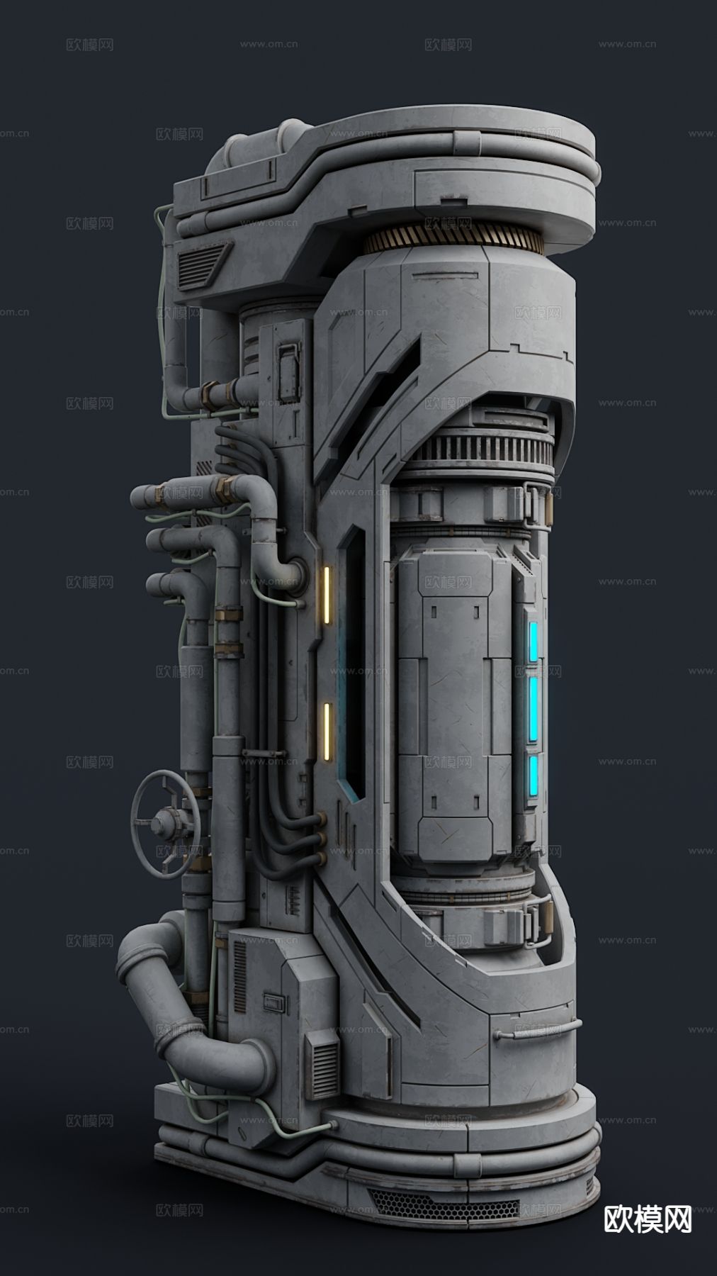 科技感立柱 科技器材 机器 机械3d模型下载