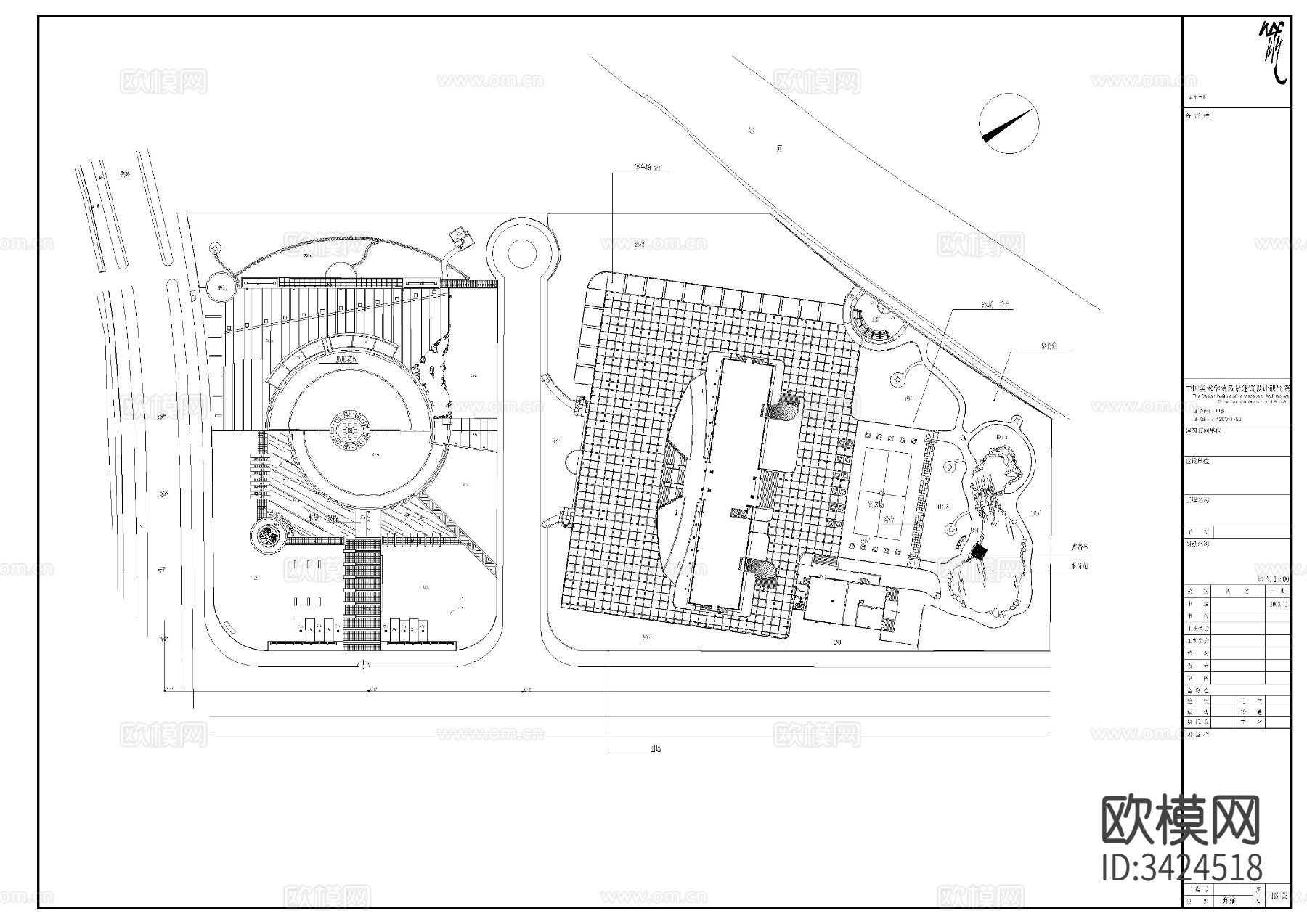 城市广场景观CAD施工图下载（渲染图7）