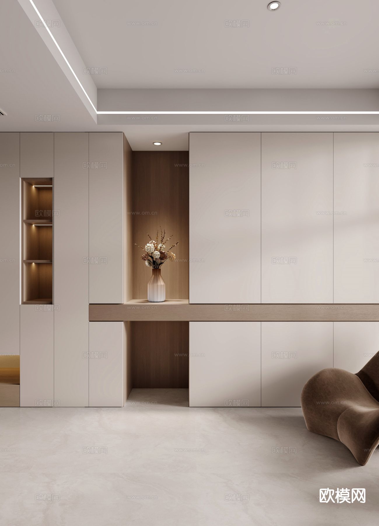 玄关端景台3d模型下载（渲染图1）