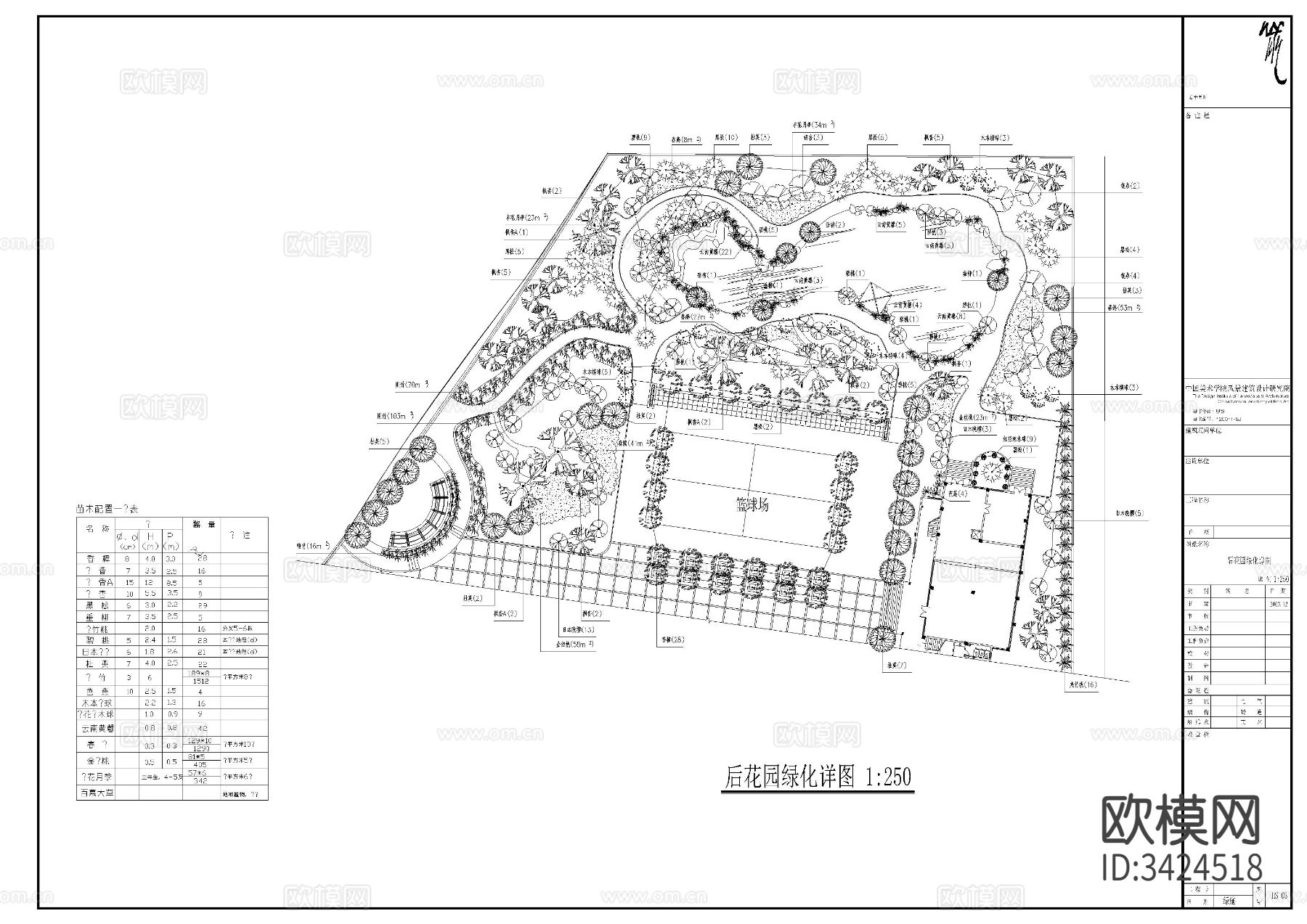 城市广场景观CAD施工图下载（渲染图3）