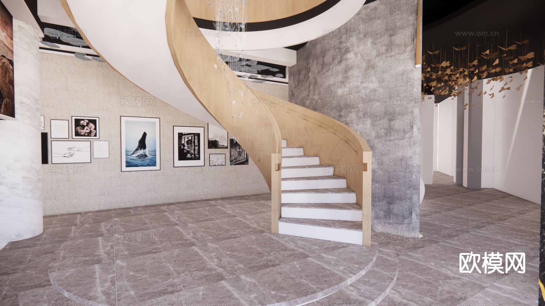 现代婚纱店su模型下载（渲染图2）