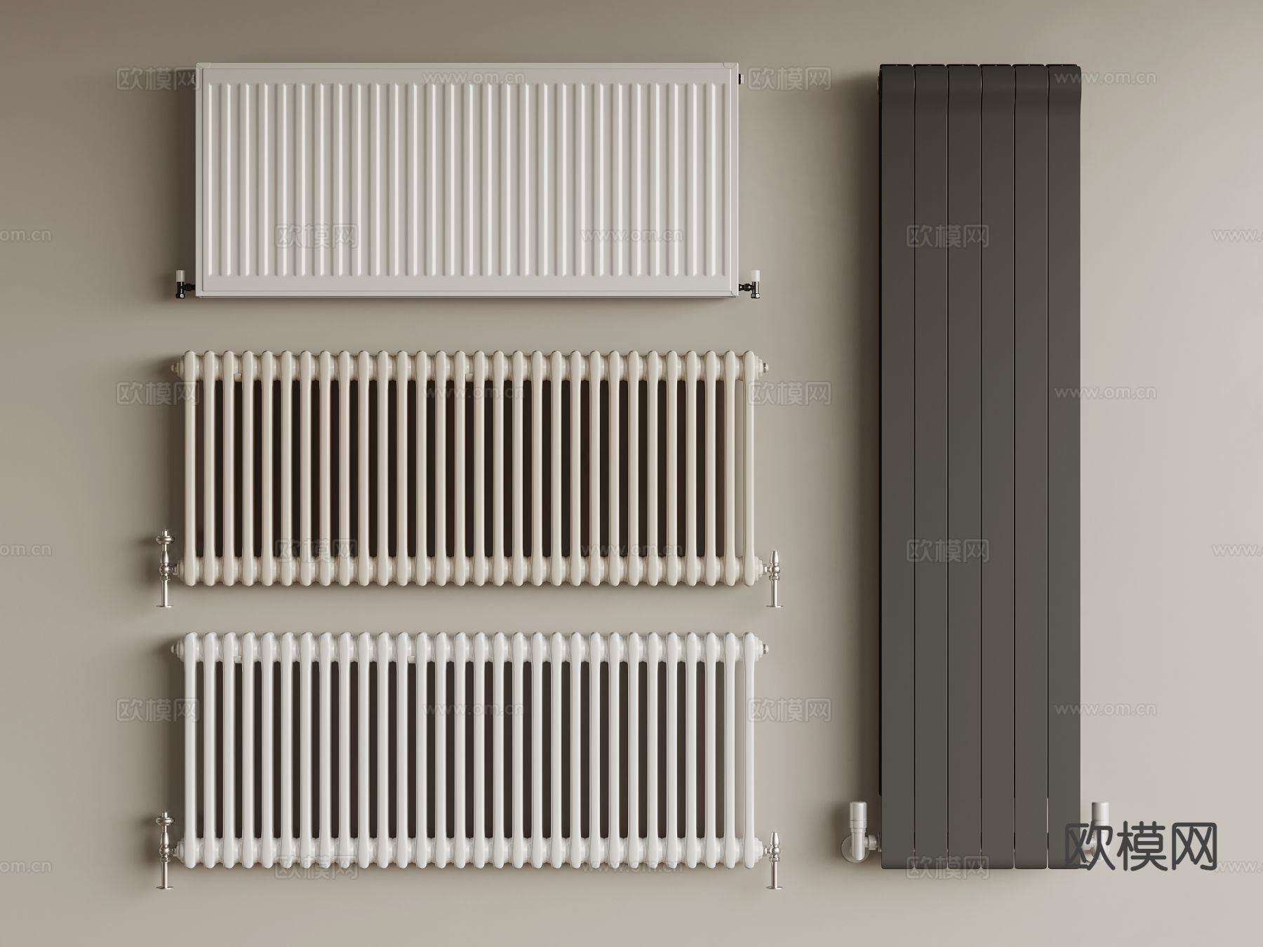暖气片 取暖片3d模型下载