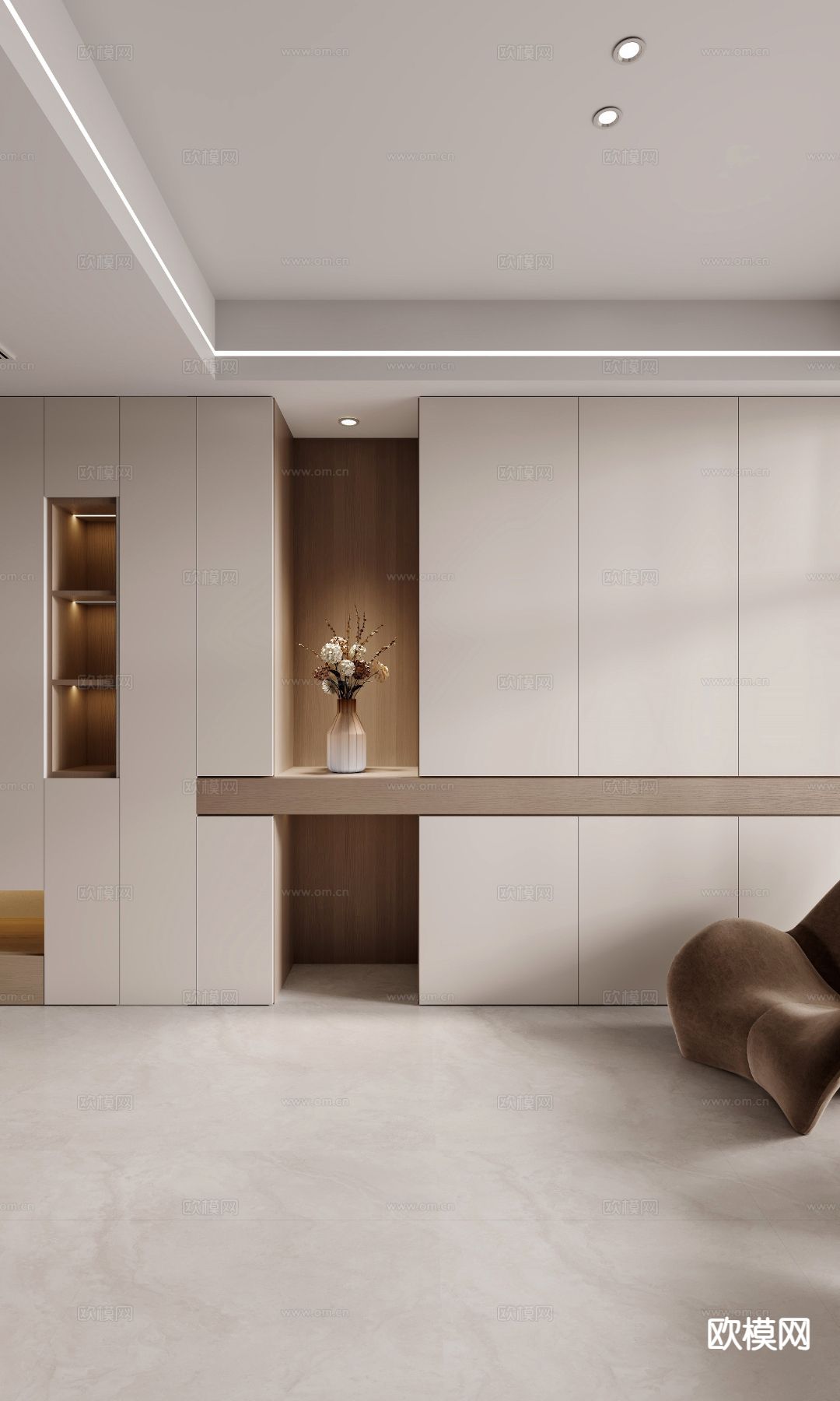 玄关端景台3d模型下载（渲染图2）