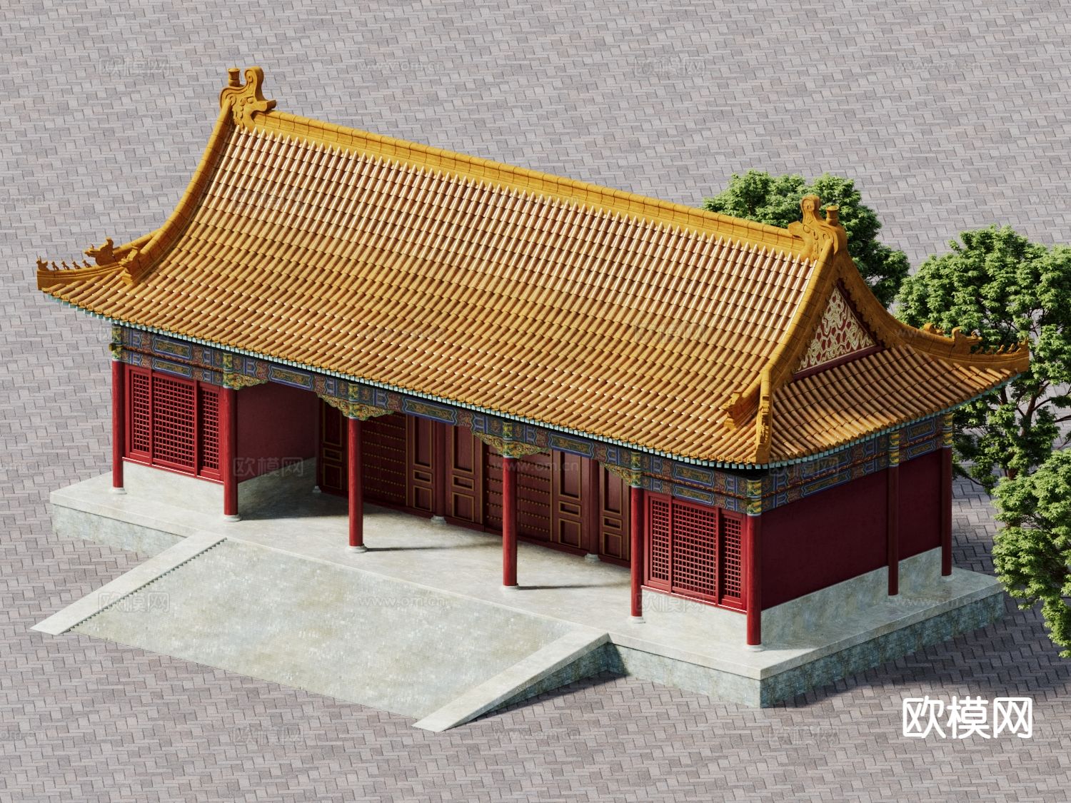 古建故宫 宫殿 宝殿3d模型下载
