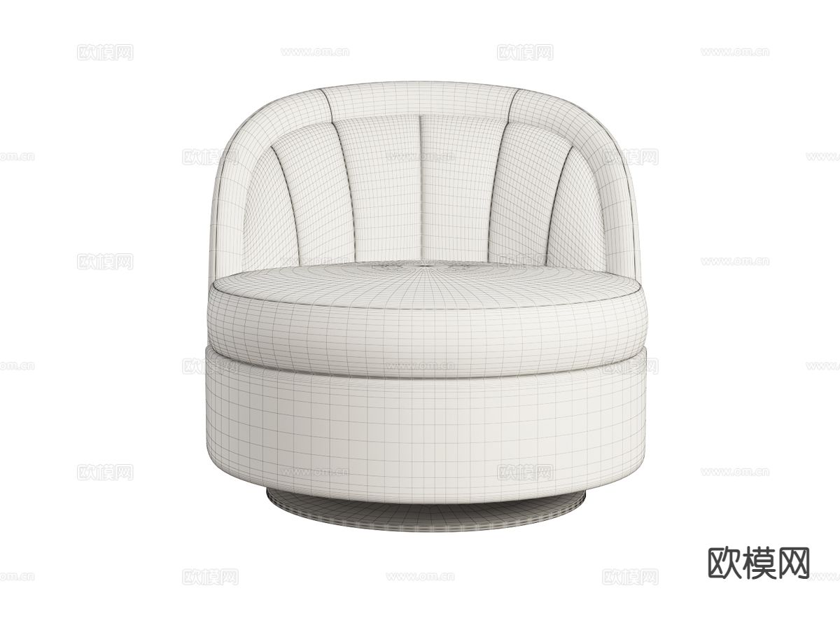 Bentley-ASHLEY- 意式沙发椅 休闲椅3d模型下载（渲染图2）