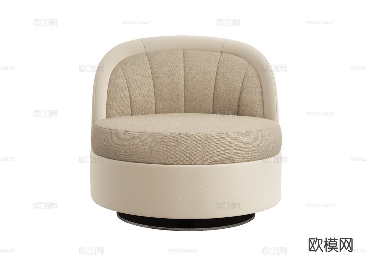 Bentley-ASHLEY- 意式沙发椅 休闲椅3d模型下载（渲染图1）