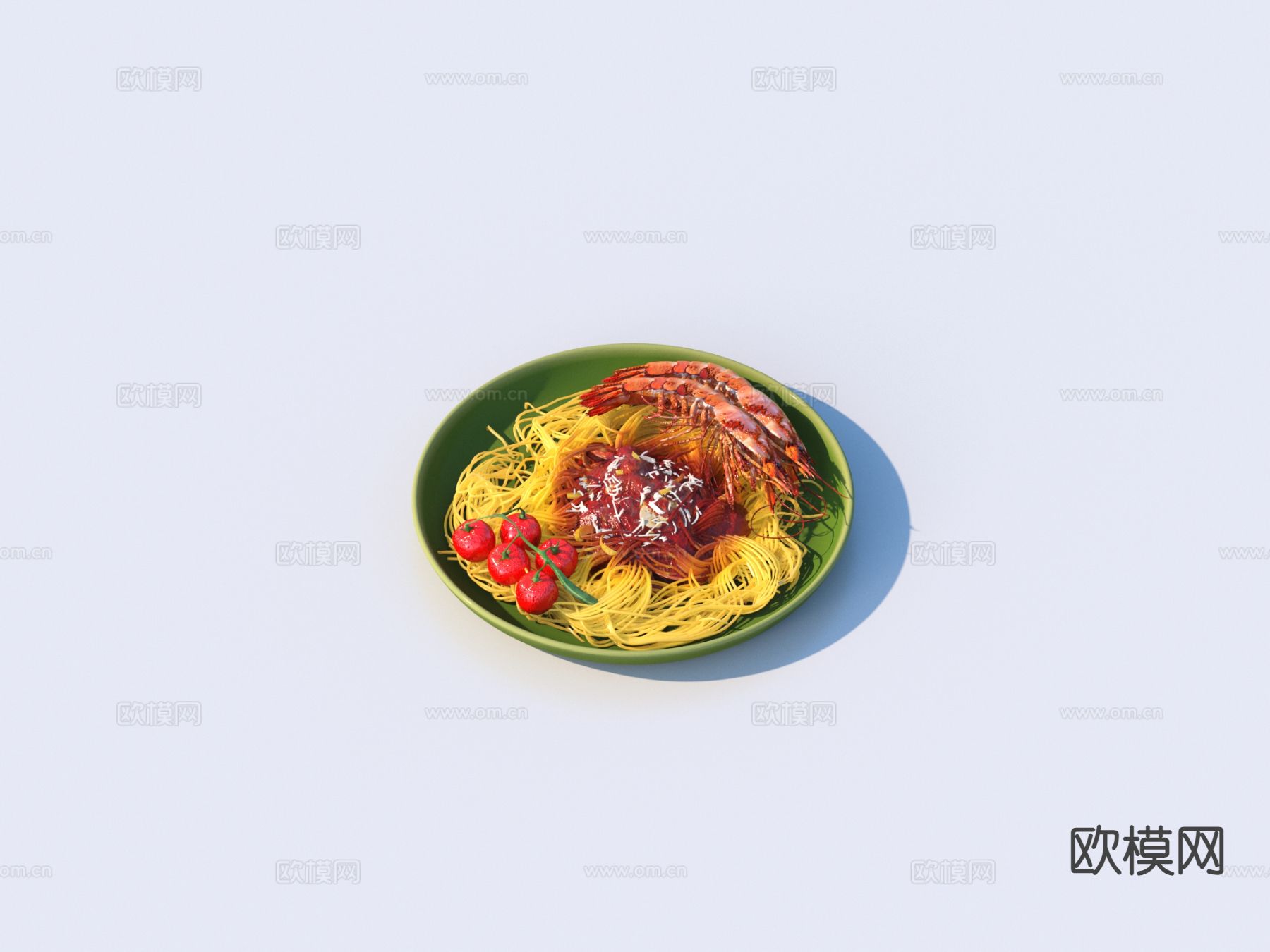 美食 食物 面条 意大利面3d模型下载
