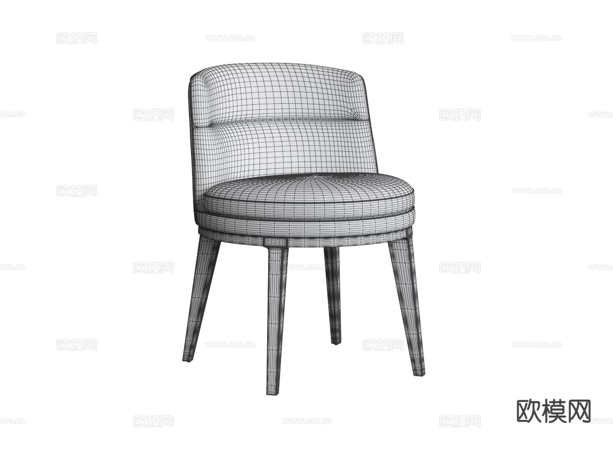 Bentley- 意式椅子 餐椅3d模型下载（渲染图2）