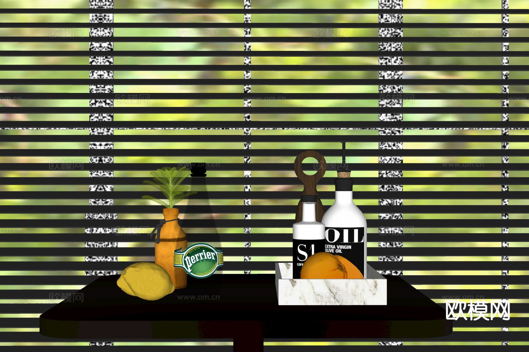 水果 柠檬 饮料su模型下载（渲染图1）