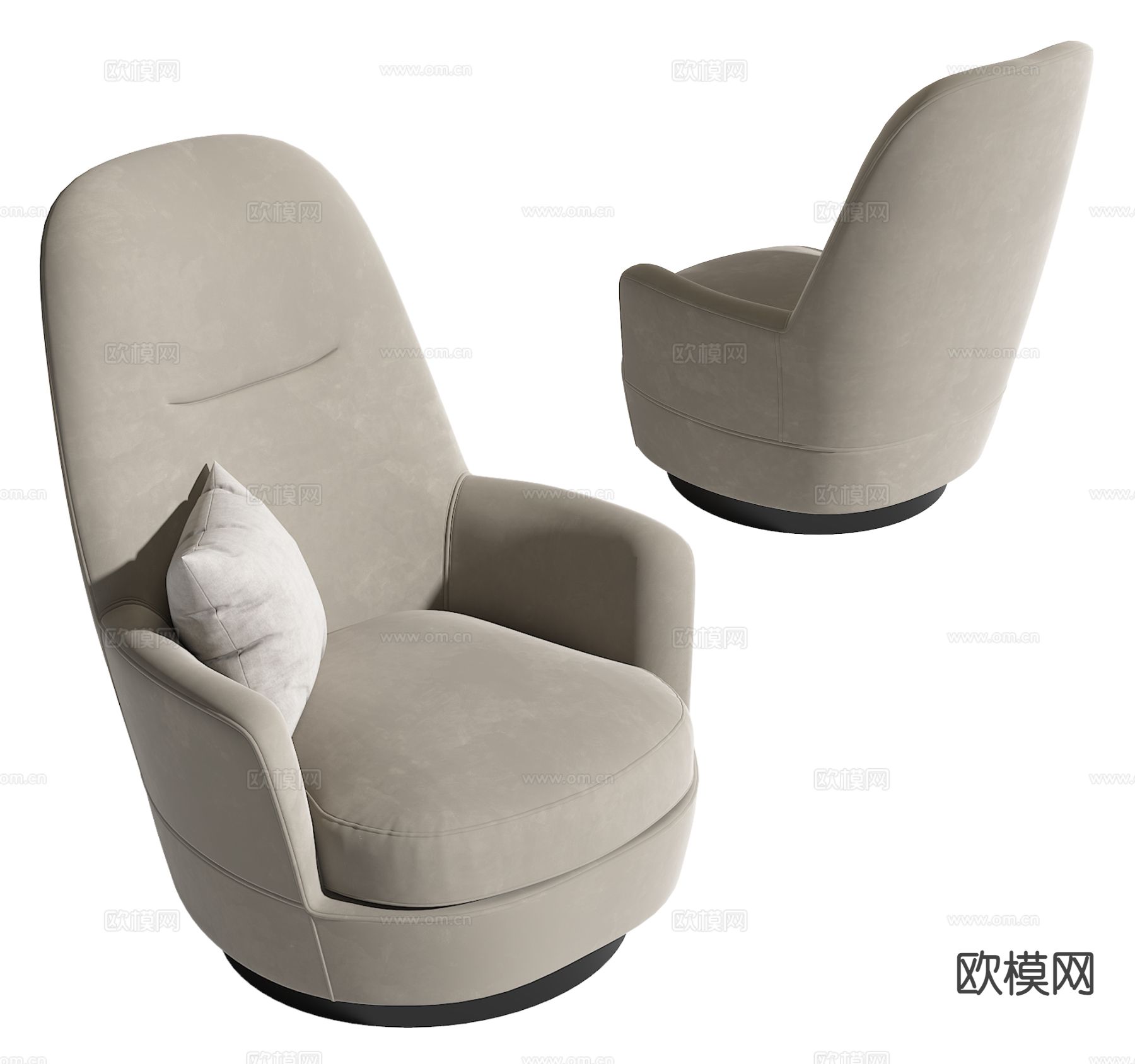 Minotti 单人沙发 休闲沙发3d模型下载