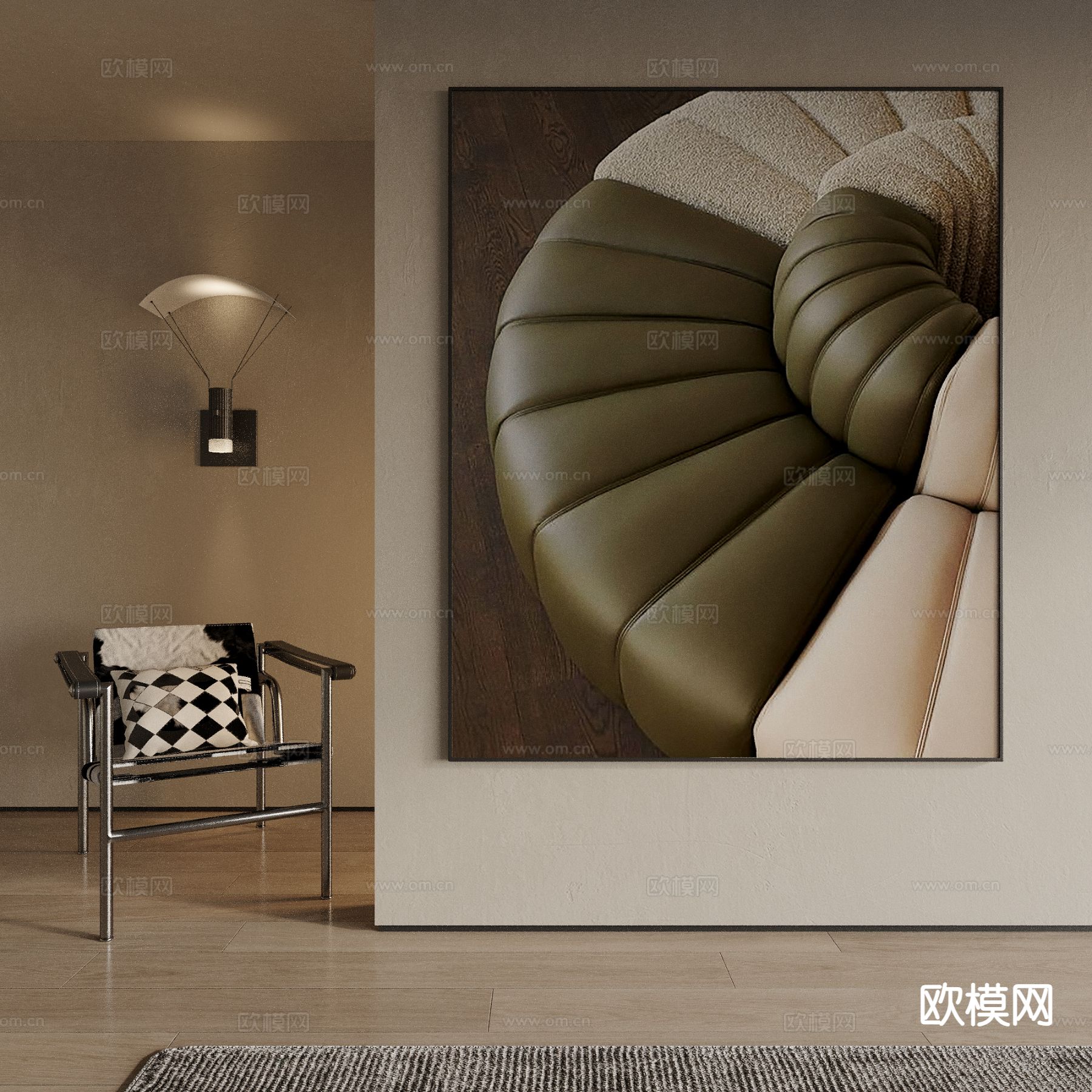 现代装饰画 照片画 挂画3d模型下载