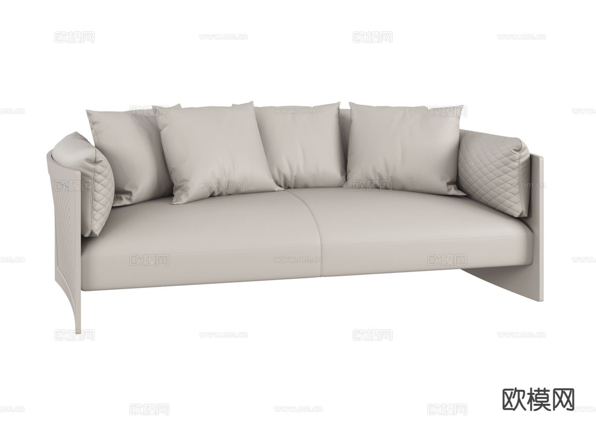 Bentley-KENSINGTON- 双人沙发 皮革沙发3d模型下载（渲染图1）