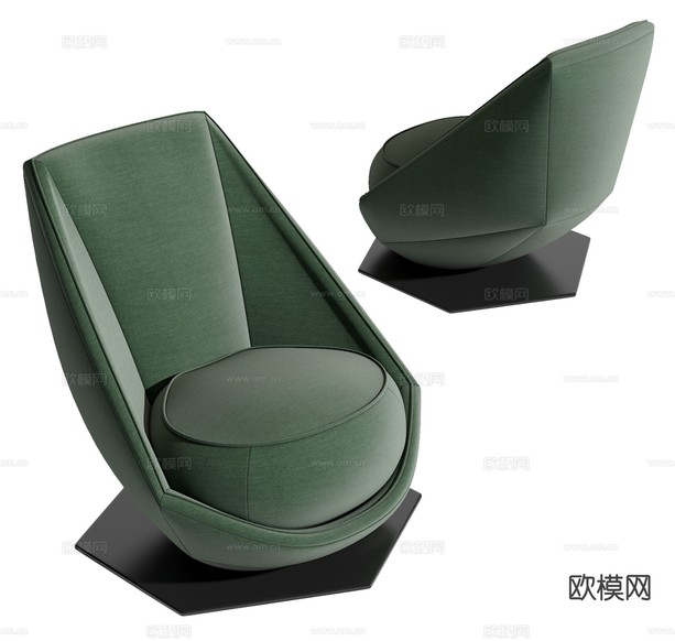 现代休闲沙发3d模型下载