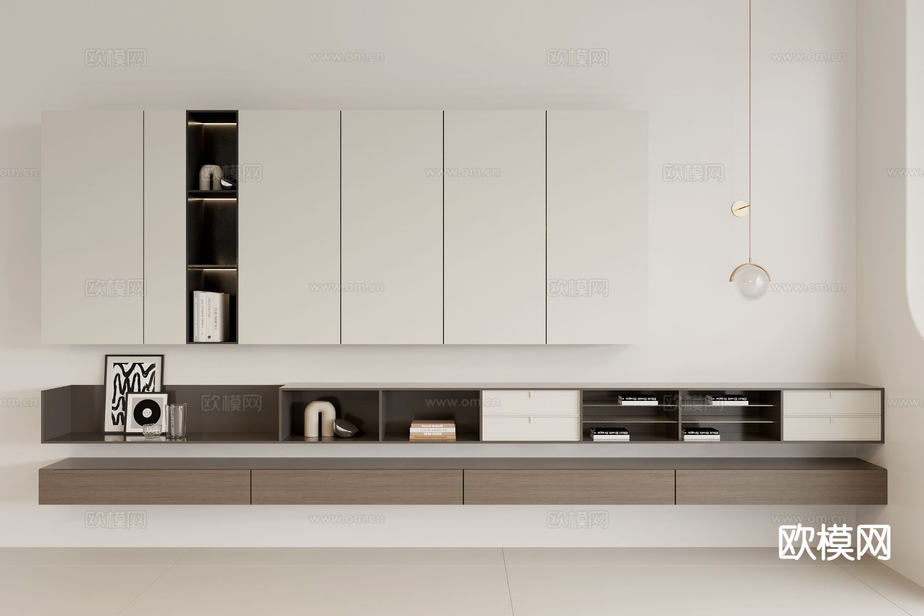 壁柜 吊柜 陈列柜3d模型下载