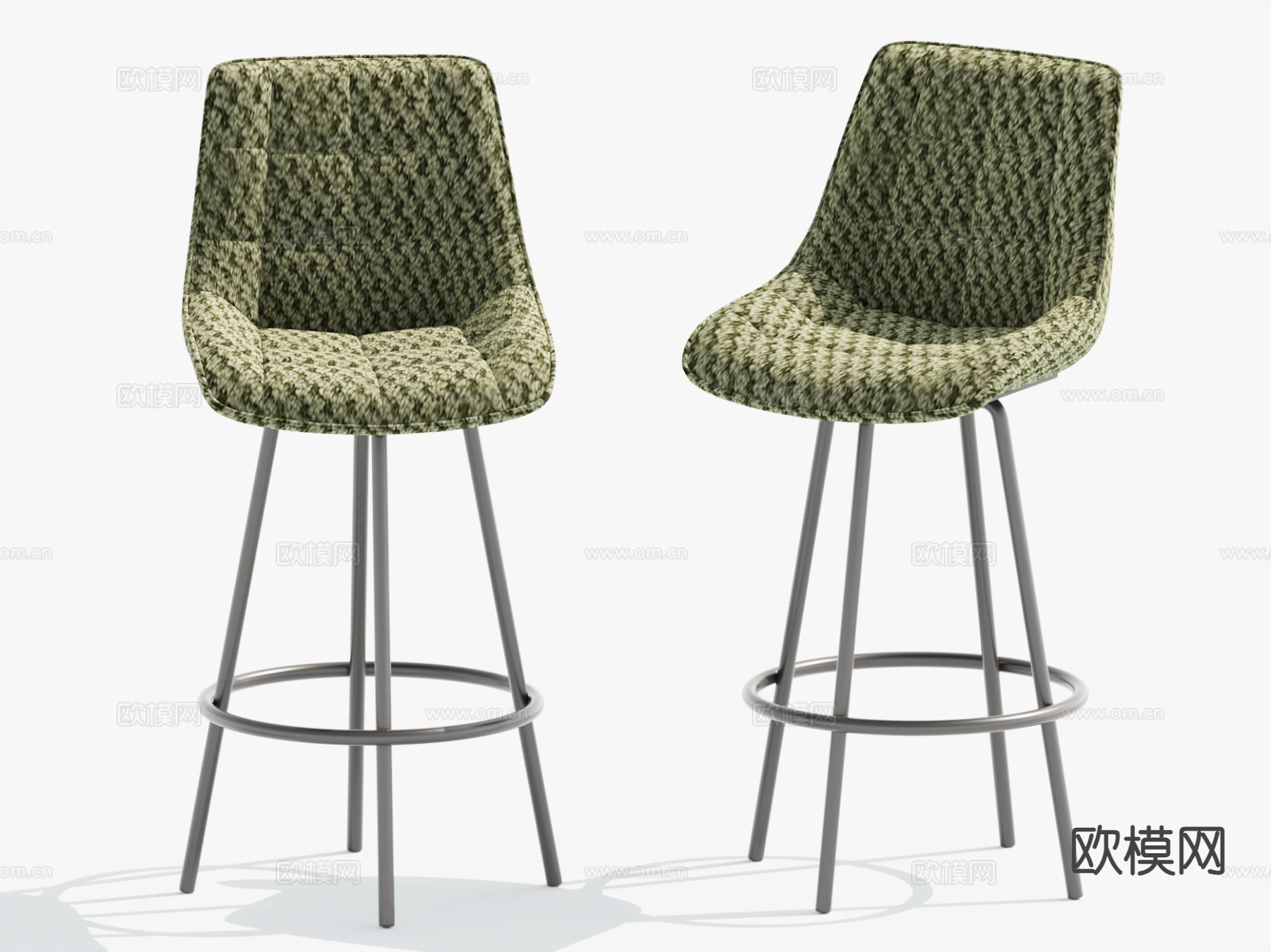 现代吧椅 高脚椅3d模型下载