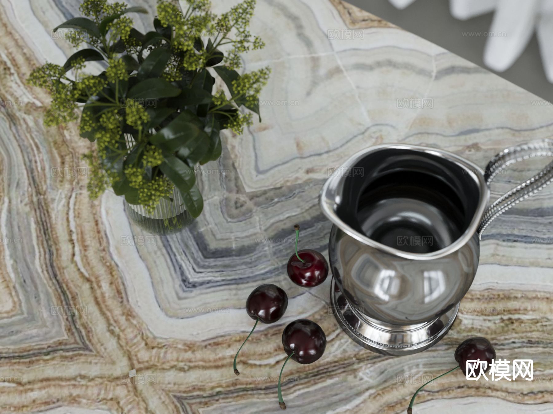 水果 车厘子su模型下载（渲染图2）